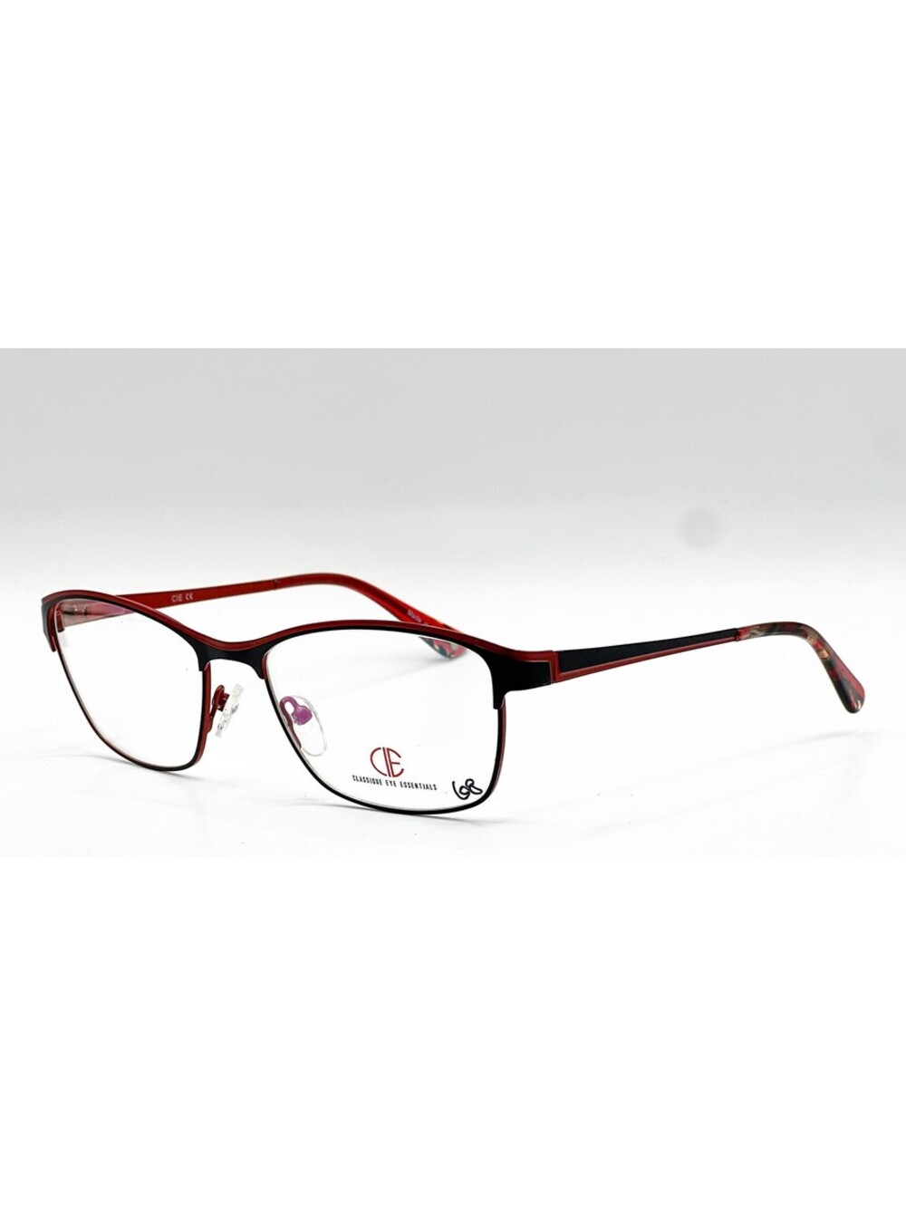 Classique Eye Essentials Sec127 C2 Black Red Black/Red Eyeglasses 55-17-135